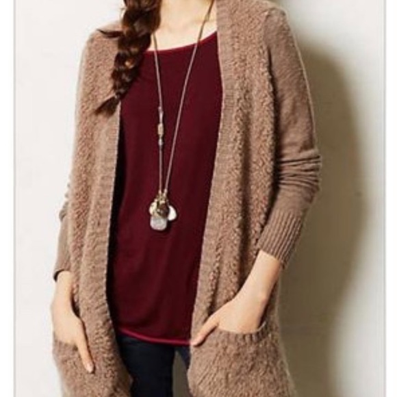 Anthropologie Sweaters - Anthropologie Sleeping in Snow Mohair Cardigan | S